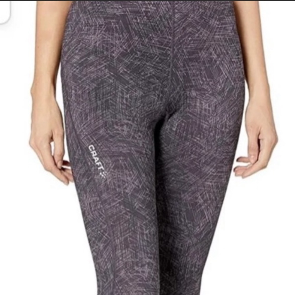 Craft Brand Lightweight‎ Cropped Running Tights Size Medium